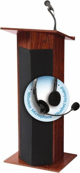 Oklahoma Sound - Wood Full Floor Lectern - 17" Deep x 22" Wide x 46" High - USA Tool & Supply