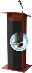 Oklahoma Sound - Wood Full Floor Lectern - 17" Deep x 22" Wide x 46" High - USA Tool & Supply