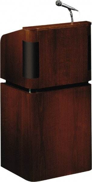 Oklahoma Sound - Wood Full Floor Lectern - 20-1/2" Deep x 24" Wide x 48" High - USA Tool & Supply