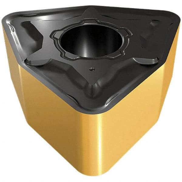 Iscar - WNMG433 M3M Grade IC807 Carbide Turning Insert - TiAlN/TiN Finish, 80° Trigon, 12.7mm Inscr Circle, 4.76mm Thick, 1.2mm Corner Radius - USA Tool & Supply