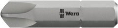 Wera - 5/16" Drive, 1/4 Torq-Set Mplus Screwdriver Bit - 1-1/4" OAL - USA Tool & Supply