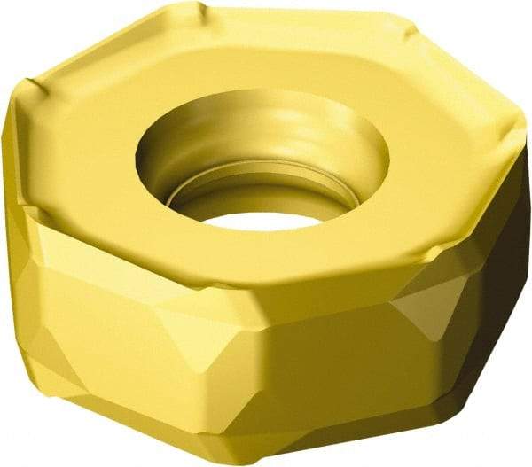 Sandvik Coromant - 745R2109 Grade 4230 Carbide Milling Insert - TiCN/Al2O3/TiN Finish, 9mm Thick, 21mm Inscribed Circle, 1mm Corner Radius - USA Tool & Supply