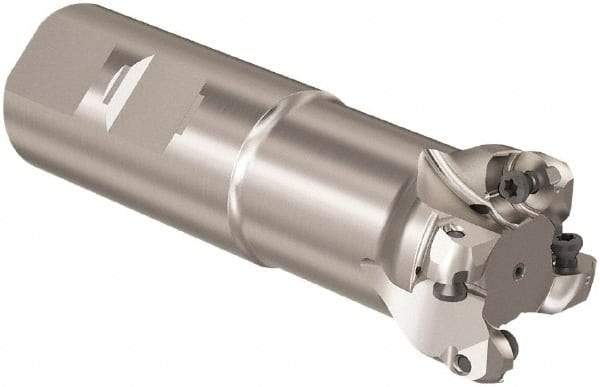 Seco - R217 32mm Weldon Shank Milling Tip Insert Holder & Shank - 3.110236" Projection, 1" Neck Diam, M16 Neck Thread, 40mm Nose Diam, 115mm OAL, Tool Steel Tool Holder - USA Tool & Supply