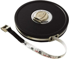 Keson - 100' x 1/2" Tape Measure - 1/8" Graduation - USA Tool & Supply
