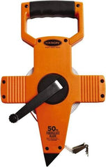 Keson - 50' x 1/2" Tape Measure - 1/10 & 1/100" Graduation - USA Tool & Supply