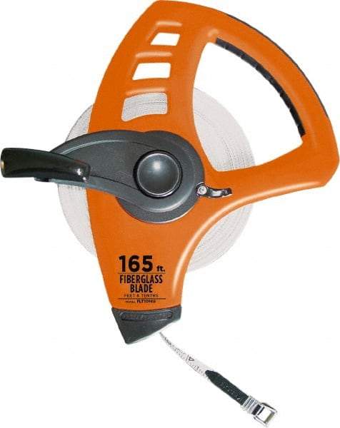 Keson - 165' x 1/2" Tape Measure - 1/10 & 1/100" Graduation - USA Tool & Supply