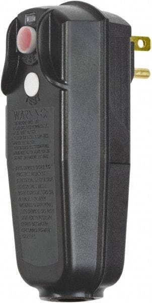 Tower - 0 Outlet, 125 Volt, 15 Amp Rating, Right Angle, Commercial, Industrial GFCI - Cordless - USA Tool & Supply