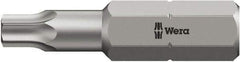 Wera - 5/16" Drive T45 Torx Screwdriver Bit - 4" OAL, Insert Bit - USA Tool & Supply