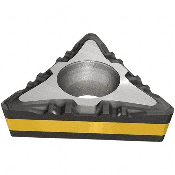 Iscar - TCMT2-1 F3P Grade IC8150 Carbide Turning Insert - TiCN/Al2O3/TiN Finish, 60° Triangle, 2.38mm Thick, 0.4mm Corner Radius - USA Tool & Supply