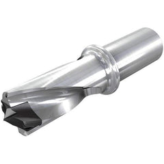 Iscar - 1.299 to 1.335" Diam, 1.5xD, 1.95" Max Drill Depth, 1-1/4" Shank Diam, 5.8" OAL, Replaceable Tip Drill - HFP-IQ Insert, 33 Seat Size, DFN Toolholder, Series ChamIOdrill - USA Tool & Supply
