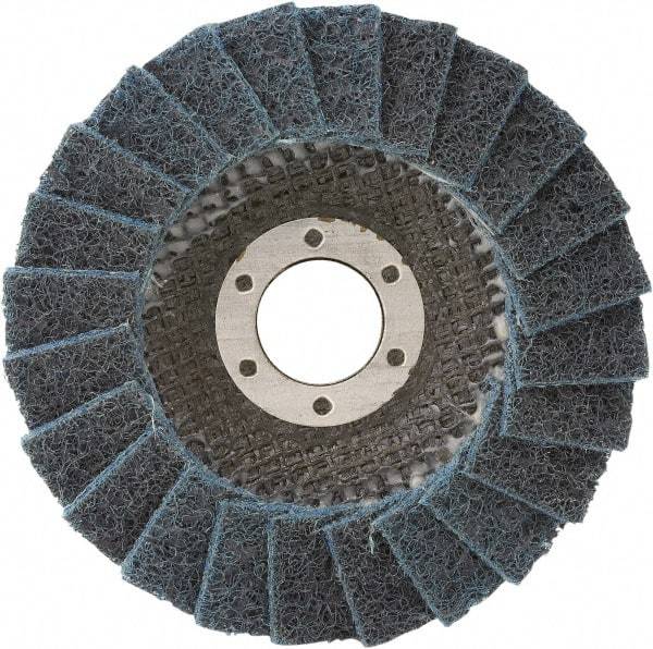 Camel Grinding Wheels - 180 Grit, 4-1/2" Disc Diam, 7/8" Center Hole, Type 29 Silicon Carbide Flap Disc - 13,300 Max RPM, Non-Woven Backing, Arbor Attaching System, Non-Woven - USA Tool & Supply