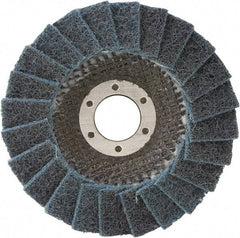 Camel Grinding Wheels - 180 Grit, 4-1/2" Disc Diam, 5/8-11 Center Hole, Type 29 Silicon Carbide Flap Disc - 13,300 Max RPM, Non-Woven Backing, Arbor Attaching System, Non-Woven - USA Tool & Supply