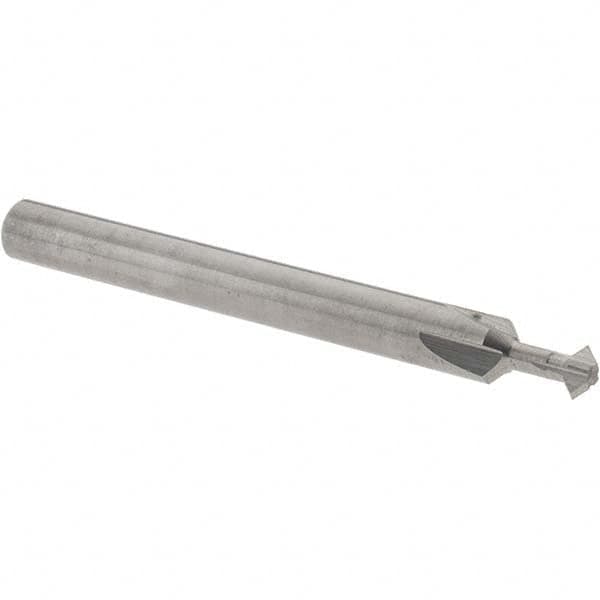 Accupro - 5/32° 5/32" Cut Diam, 0.078" Cut Width, 3/16" Shank, Solid Carbide Double-Angle Cutter - USA Tool & Supply