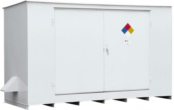 Enpac - Outdoor Safety Storage Buildings Number of Drums: 12 Fire Rated: Yes - USA Tool & Supply