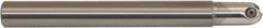 Millstar - 5/8" Cut Diam, 5" Max Depth of Cut, 5/8" Shank Diam, 6" OAL, Indexable Ball Nose End Mill - Straight Shank, CBSFCY Toolholder, MB, MBT, RBT Insert - USA Tool & Supply
