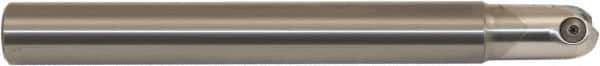 Millstar - 12mm Cut Diam, 125mm Max Depth of Cut, 12mm Shank Diam, 150mm OAL, Indexable Ball Nose End Mill - Straight Shank, CBSFCY Toolholder, MB, MBT, RBT Insert - USA Tool & Supply