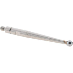 SPI - 2mm Ball Diam, Carbide, Ball Test Indicator Contact Point - 0.9" Contact Point Length, Use with Mitutoyo Test Indicators - USA Tool & Supply