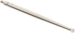 SPI - 2mm Ball Diam, Steel, Ball Test Indicator Contact Point - 1.336" Contact Point Length, Use with Mitutoyo Test Indicators - USA Tool & Supply