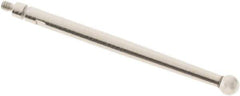 SPI - 3mm Ball Diam, Steel, Ball Test Indicator Contact Point - 1.336" Contact Point Length, Use with Mitutoyo Test Indicators - USA Tool & Supply