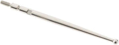 SPI - 2mm Ball Diam, Steel, Ball Test Indicator Contact Point - 1.47" Contact Point Length, Use with Teclock Test Indicators - USA Tool & Supply