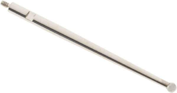 SPI - 2mm Ball Diam, Carbide, Ball Test Indicator Contact Point - 1.437" Contact Point Length, Use with Tesa Test Indicators - USA Tool & Supply