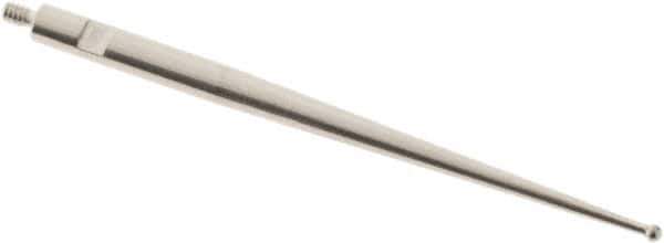 SPI - 1mm Ball Diam, Carbide, Ball Test Indicator Contact Point - 1.437" Contact Point Length, Use with Tesa Test Indicators - USA Tool & Supply