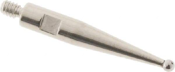 SPI - 1mm Ball Diam, Carbide, Ball Test Indicator Contact Point - 0.497" Contact Point Length, Use with Tesa Test Indicators - USA Tool & Supply