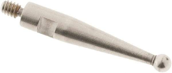 SPI - 1.5mm Ball Diam, Steel, Ball Test Indicator Contact Point - 0.497" Contact Point Length, Use with Tesa Test Indicators - USA Tool & Supply