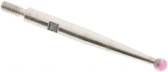 SPI - 2mm Ball Diam, Ruby, Ball Test Indicator Contact Point - 0.812" Contact Point Length, Use with Interapid Test Indicators - USA Tool & Supply