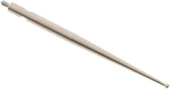SPI - 1mm Ball Diam, Steel, Ball Test Indicator Contact Point - 1.437" Contact Point Length, Use with Tesa Test Indicators - USA Tool & Supply