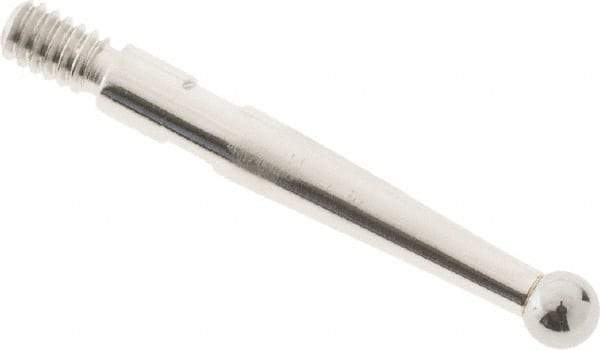 SPI - 2mm Ball Diam, Steel, Ball Test Indicator Contact Point - Use with Starrett Test Indicators - USA Tool & Supply