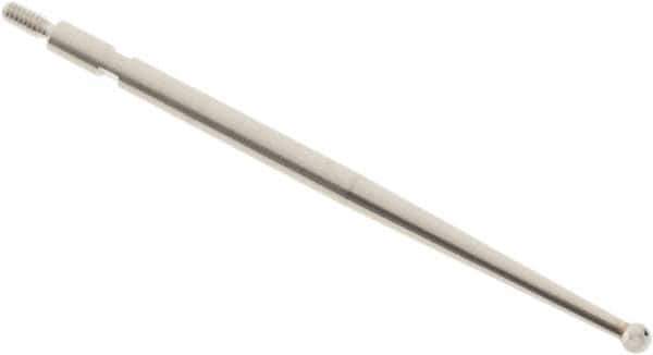 SPI - 2mm Ball Diam, Carbide, Ball Test Indicator Contact Point - 1-3/4" Contact Point Length, Use with Interapid Test Indicators - USA Tool & Supply