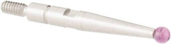 SPI - 2mm Ball Diam, Ruby, Ball Test Indicator Contact Point - 0.688" Contact Point Length, Use with Interapid Test Indicators - USA Tool & Supply