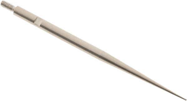 SPI - 0.4mm Ball Diam, Carbide, Ball Test Indicator Contact Point - 1-3/4" Contact Point Length, Use with Interapid Test Indicators - USA Tool & Supply