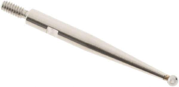 SPI - 1.5mm Ball Diam, Carbide, Ball Test Indicator Contact Point - 0.812" Contact Point Length, Use with Interapid Test Indicators - USA Tool & Supply