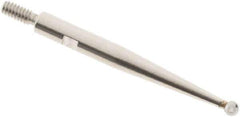 SPI - 1.5mm Ball Diam, Carbide, Ball Test Indicator Contact Point - 0.812" Contact Point Length, Use with Interapid Test Indicators - USA Tool & Supply