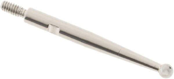 SPI - 2mm Ball Diam, Carbide, Ball Test Indicator Contact Point - 0.812" Contact Point Length, Use with Interapid Test Indicators - USA Tool & Supply