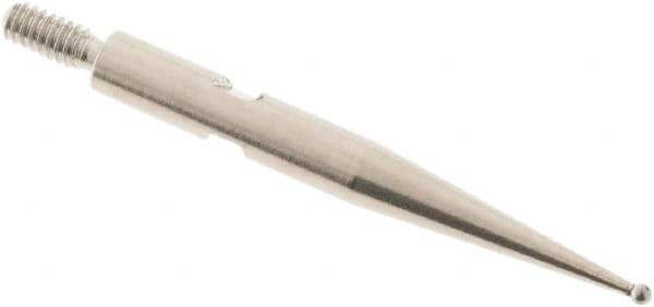 SPI - 0.8mm Ball Diam, Carbide, Ball Test Indicator Contact Point - 0.812" Contact Point Length, Use with Interapid Test Indicators - USA Tool & Supply