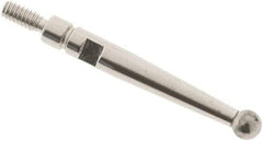 SPI - 2.4mm Ball Diam, Carbide, Ball Test Indicator Contact Point - 0.688" Contact Point Length, Use with Interapid Test Indicators - USA Tool & Supply