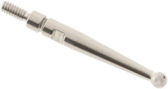 SPI - 2mm Ball Diam, Carbide, Ball Test Indicator Contact Point - 0.688" Contact Point Length, Use with Interapid Test Indicators - USA Tool & Supply
