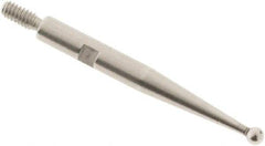 SPI - 1.5mm Ball Diam, Steel, Ball Test Indicator Contact Point - 0.812" Contact Point Length, Use with Interapid Test Indicators - USA Tool & Supply