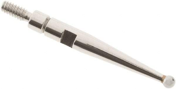 SPI - 1.5mm Ball Diam, Carbide, Ball Test Indicator Contact Point - 0.688" Contact Point Length, Use with Interapid Test Indicators - USA Tool & Supply