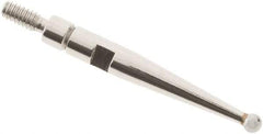 SPI - 1.5mm Ball Diam, Carbide, Ball Test Indicator Contact Point - 0.688" Contact Point Length, Use with Interapid Test Indicators - USA Tool & Supply