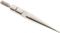 SPI - 0.4mm Ball Diam, Carbide, Ball Test Indicator Contact Point - 0.688" Contact Point Length, Use with Interapid Test Indicators - USA Tool & Supply