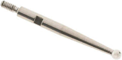 SPI - 2mm Ball Diam, Steel, Ball Test Indicator Contact Point - 0.812" Contact Point Length, Use with Interapid Test Indicators - USA Tool & Supply