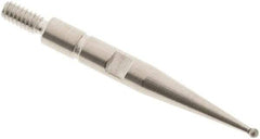SPI - 0.8mm Ball Diam, Carbide, Ball Test Indicator Contact Point - 0.688" Contact Point Length, Use with Interapid Test Indicators - USA Tool & Supply
