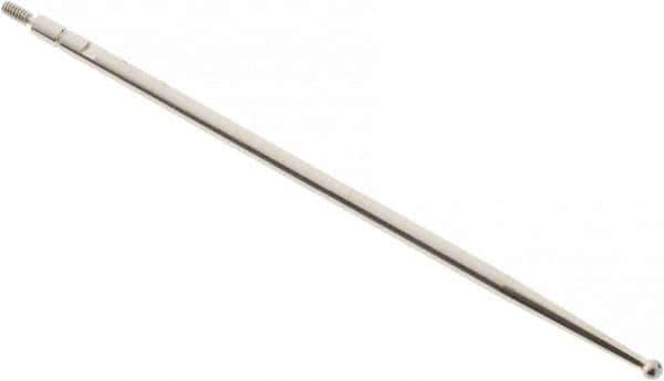 SPI - 2mm Ball Diam, Carbide, Ball Test Indicator Contact Point - 2-3/4" Contact Point Length, Use with Interapid Test Indicators - USA Tool & Supply