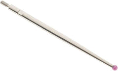 SPI - 2mm Ball Diam, Ruby, Ball Test Indicator Contact Point - 1-3/4" Contact Point Length, Use with Interapid Test Indicators - USA Tool & Supply