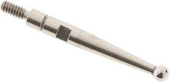 SPI - 2mm Ball Diam, Steel, Ball Test Indicator Contact Point - 0.688" Contact Point Length, Use with Interapid Test Indicators - USA Tool & Supply