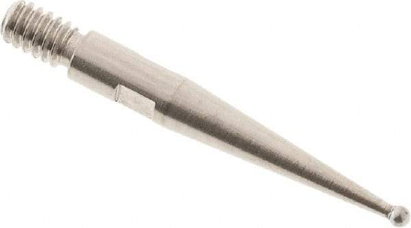 SPI - 0.8mm Ball Diam, Carbide, Ball Test Indicator Contact Point - Use with Starrett Test Indicators - USA Tool & Supply